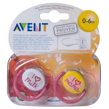 CHUPETE SILICONA PHILIPS AVENT ULTRA AIR COLLECTION 0 - 6 MESES 2 UNIDADES NIÑO SCF080/01