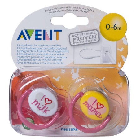 CHUPETE SILICONA PHILIPS AVENT ULTRA AIR COLLECTION 0 - 6 MESES 2 UNIDADES NIÑO SCF080/01