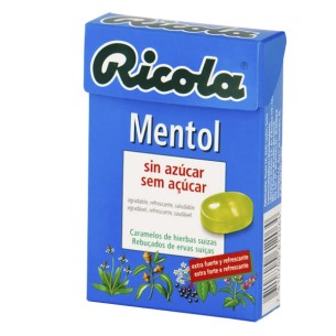 RICOLA PERLAS SIN AZUCAR  1 ENVASE 25 G SABOR MENTA
