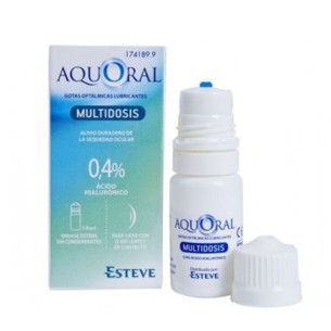 AQUORAL MULTIDOSIS GOTAS OFTALMICAS LUBRICANTES ESTERILES 1 ENVASE 10 ML