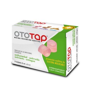 TAPONES OIDOS SILICONA OTOTAP 6 UNIDADES