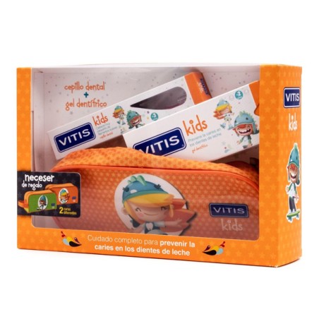 VITIS KIDS GEL DENTIFRICO + CEPILLO + GADGET  1 ENVASE 50 ML