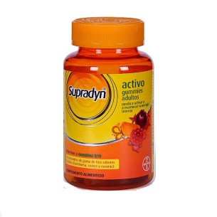 SUPRADYN ENERGY GUMMIES  70 CARAMELOS DE GOMA SABOR FRAMBUESA CEREZA Y NARANJA