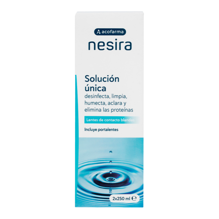 ACOFARMA NESIRA SOLUCION UNICA PARA LENTILLAS  2 UNIDADES 250 ML