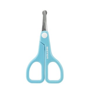 TIJERA BEBE BETER MANGO PLASTICO 9,2 CM 1 UNIDAD