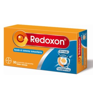 REDOXON EXTRA DEFENSAS VITAMINA C + ZINC  30 COMPRIMIDOS EFERVESCENTES SABOR NARANJA