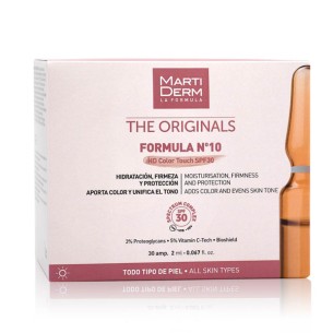 MARTIDERM FORMULA Nº 10 HD COLOR TOUCH SPF 30  30 AMPOLLAS 2 ML