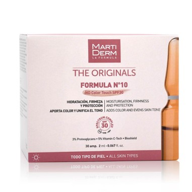 MARTIDERM FORMULA Nº 10 HD COLOR TOUCH SPF 30  30 AMPOLLAS 2 ML