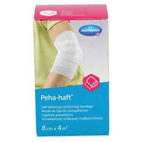 VENDA ELASTICA COHESIVA PEHA-HAFT LATEX FREE 1 UNIDAD 4 M X 8 CM