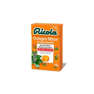 RICOLA CARAMELOS SIN AZUCAR  1 ENVASE 50 G SABOR NARANJA