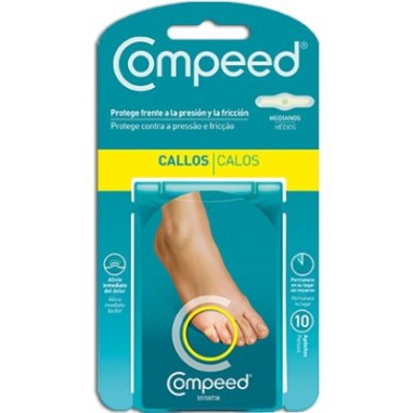 COMPEED CALLOS HIDROCOLOIDE TALLA MEDIANA 10 UNIDADES