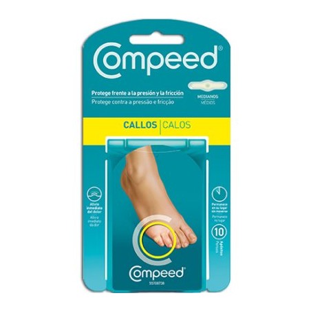 COMPEED CALLOS HIDROCOLOIDE TALLA MEDIANA 10 UNIDADES