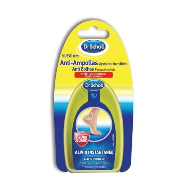 APOSITOS DR SCHOLL ANTI-AMPOLLAS INVISIBLES GRANDES  5 UNIDAES