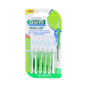 CEPILLO INTERDENTAL VIAJE GUM 1414 TRAV-LER ULTRAFINO 1.1 MM CONICO 6 UNIDADES