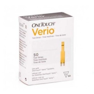 TIRAS REACTIVAS GLUCEMIA ONETOUCH VERIO 50 UNIDADES