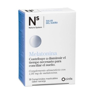 NS MELATONINA  1,95 MG 30 COMPRIMIDOS MASTICABLES SABOR NARANJA