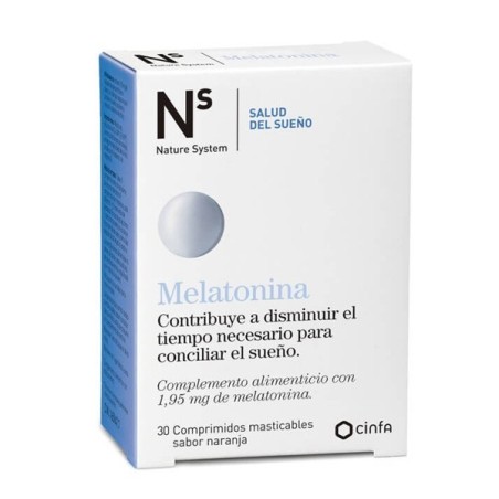 NS MELATONINA  1,95 MG 30 COMPRIMIDOS MASTICABLES SABOR NARANJA