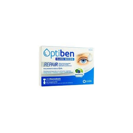 OPTIBEN OJOS SECOS REPAIR  20 MONODOSIS 0,5 ML