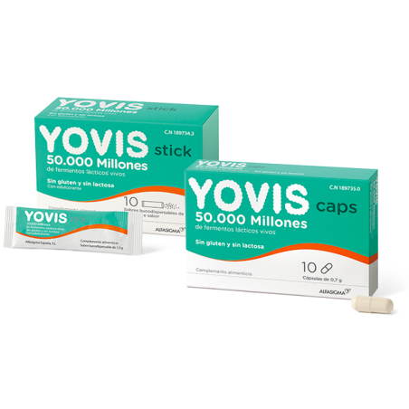 YOVIS  10 STICKS BUCODISPERSABLES 1,5 G