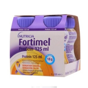 FORTIMEL PROTEIN  4 BOTELLAS 125 ML SABOR TROPICAL JENGIBRE