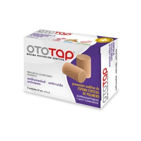 TAPONES OIDOS GOMAESPUMA OTOTAP 6 UNIDADES