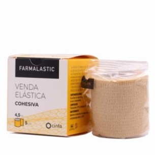 VENDA ELASTICA COHESIVA FARMALASTIC 1 UNIDAD 4,5 M X 5 CM COLOR BEIGE