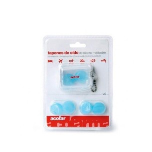TAPONES OIDOS SILICONA MOLDEABLE ACOFAR 6 UNIDADES