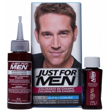 JUST FOR MEN COLORANTE EN GEL  1 ENVASE 66 ML TONO CASTAÑO MEDIO NATURAL