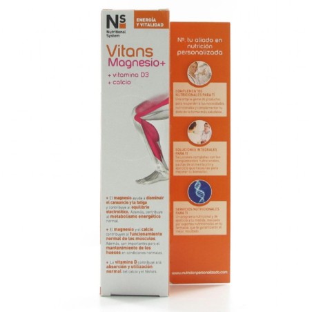 NS VITANS MAGNESIO+  15 COMPRIMIDOS EFERVESCENTES SABOR NARANJA