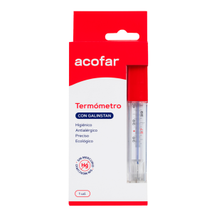 TERMOMETRO CON GALINSTAN ACOFAR 1 UNIDAD