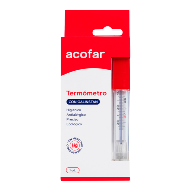 TERMOMETRO CON GALINSTAN ACOFAR 1 UNIDAD