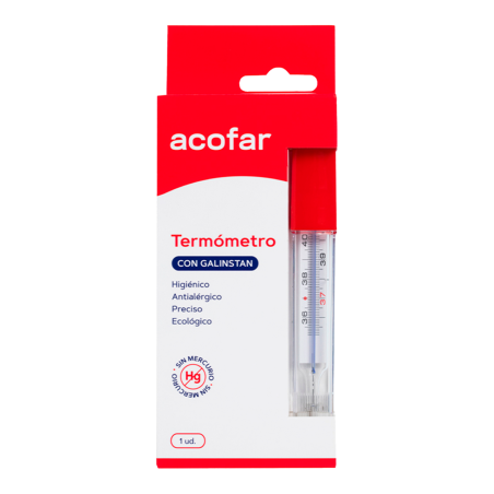 TERMOMETRO CON GALINSTAN ACOFAR 1 UNIDAD