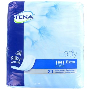 ABSORBENTE INCONTINENCIA ORINA LIGERA TENA DISCREET EXTRA 20 UNIDADES