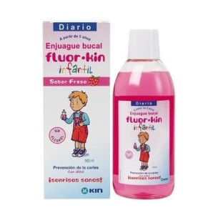 FLUORKIN INFANTIL ENJUAGUE BUCAL  1 FRASCO 500 ML SABOR FRESA