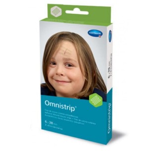 OMNISTRIP SUTURA CUTANEA ESTERIL 2 UNIDADES 6 MM X 38 MM
