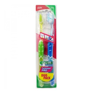 CEPILLO DENTAL ADULTO GUM PRO 1525 SUAVE PACK DUO