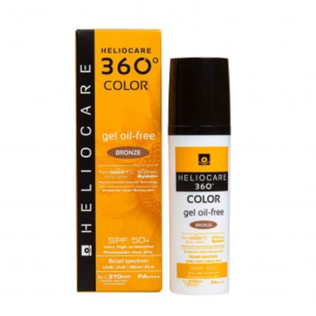 HELIOCARE 360º SPF 50+ COLOR GEL OIL-FREE PROTECTOR SOLAR 1 ENVASE 50 ML COLOR BRONZE