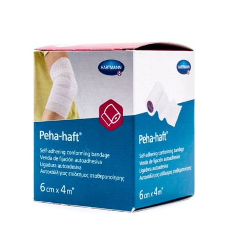 VENDA ELASTICA COHESIVA PEHA-HAFT LATEX FREE 1 UNIDAD 4 M X 6 CM