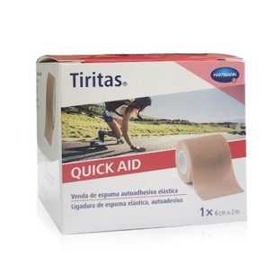 TIRITAS QUICK AID APOSITO ADHESIVO COLOR PIEL 6 CM X 2 M 1 U