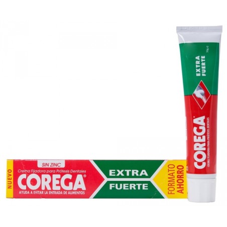 COREGA CREMA EXTRA FUERTE ADHESIVO PROTESIS DENTAL 1 TUBO 70 G SABOR MENTA