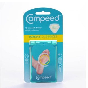 COMPEED DUREZAS HIDROCOLOIDE TALLA MEDIANA 6 UNIDADES