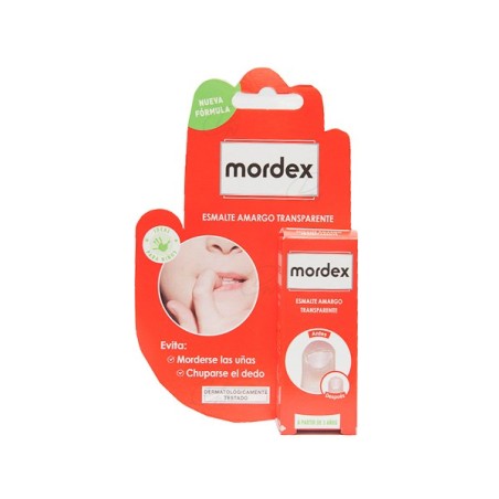 MORDEX ESMALTE AMARGO TRANSPARENTE  1 ENVASE 9 ML CON PINCEL