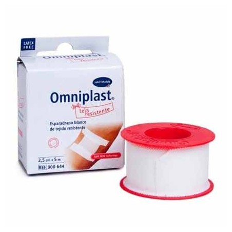 ESPARADRAPO HIPOALERGICO OMNIPLAST TEJIDO RESISTENTE 1 UNIDAD 5 M X 5 CM