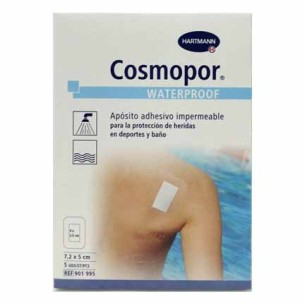 APOSITO ADHESIVO COSMOPOR WATERPROOF 5 UNIDADES 7,2 X 5 CM