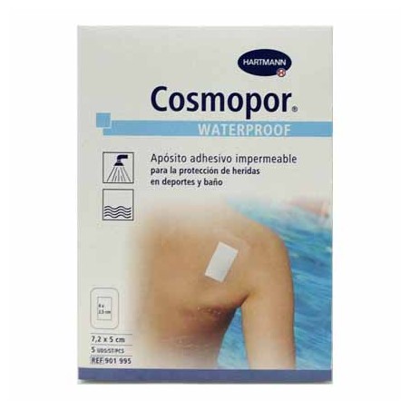 APOSITO ADHESIVO COSMOPOR WATERPROOF 5 UNIDADES 7,2 X 5 CM