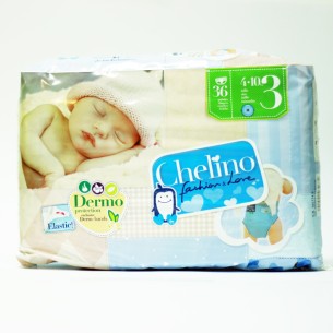 PAÑAL INFANTIL CHELINO TALLA 3 4 - 10 KG 36 PAÑALES