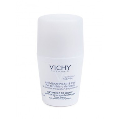 VICHY DESODORANTE P/SENSIBLES O DEPILADA ROLL-ON 50 ML T/BLA