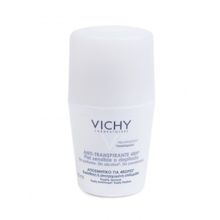 VICHY DESODORANTE P/SENSIBLES O DEPILADA ROLL-ON 50 ML T/BLA