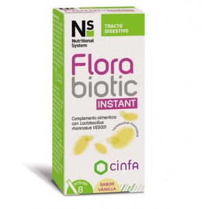 NS FLORABIOTIC RECUPERADOR INSTANT  8 SOBRES BUCODISPERSABLES 1,5 G SABOR VAINILLA