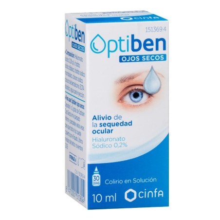 OPTIBEN OJOS SECOS GOTAS  1 FRASCO 10 ML